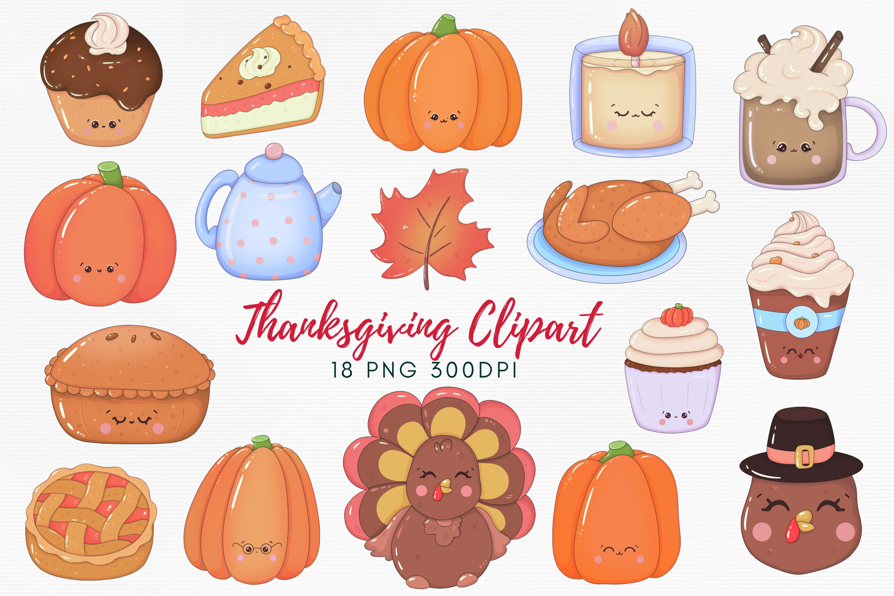 Cute thanksgiving clip art free