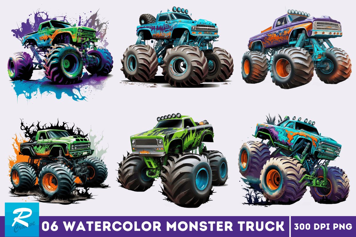 Monster Truck Clipart Images | Free Download | PNG Transparent - Clip ...