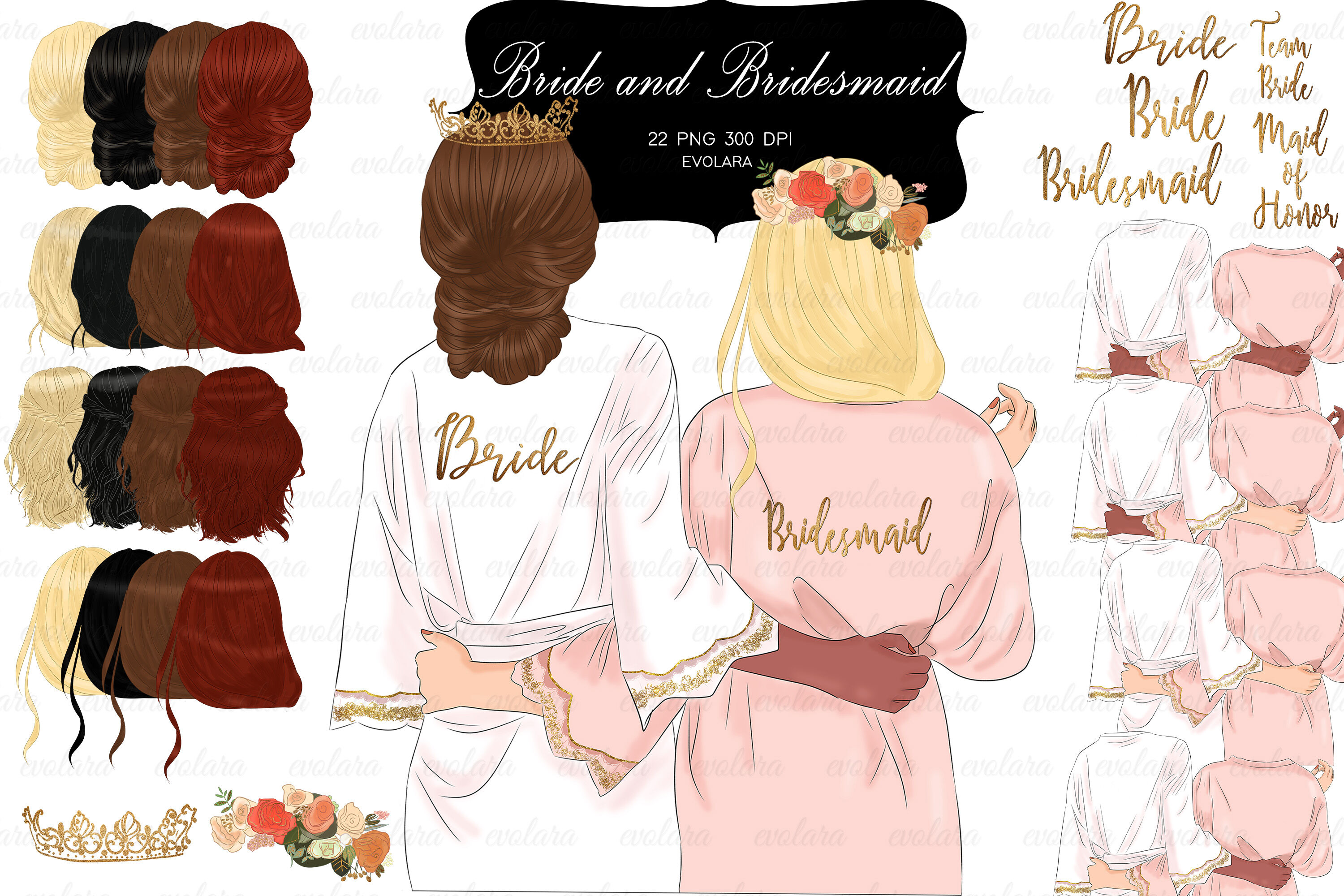bridesmaid clipart