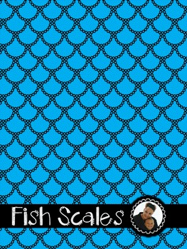 Fish Scales Seamless Pattern Mermaid Tail Texture Vector - Clip Art Library