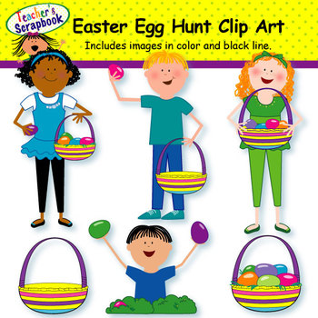 egg hunt clipart