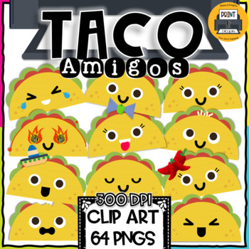 cute taco clipart