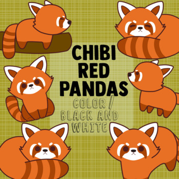 red panda clipart