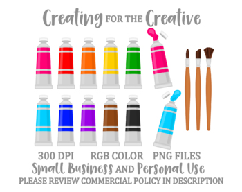 paint tube clipart