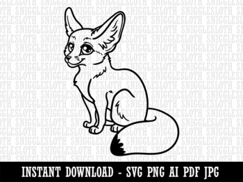 fennec fox clipart