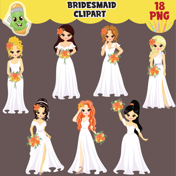 bridesmaid clipart