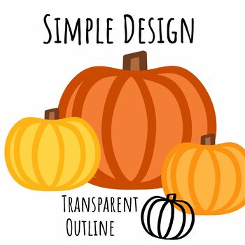 Pumpkin outline clipart image - free svg file for members - SVG Heart
