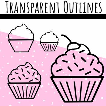 cupcakes with sprinkles clipart