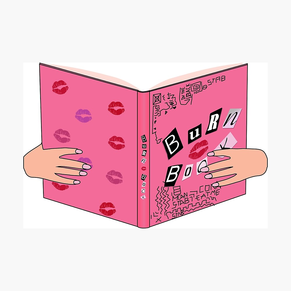 Burn Book Mean Girls Sticker - Clip Art Library