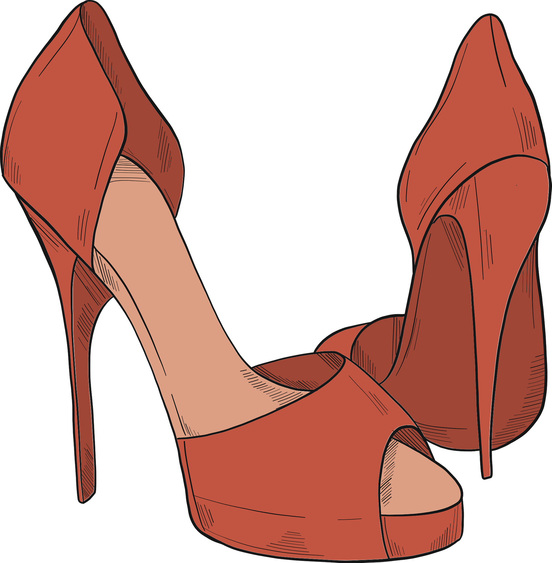 Peach,Red,Shoe PNG Clipart - Royalty Free SVG / PNG