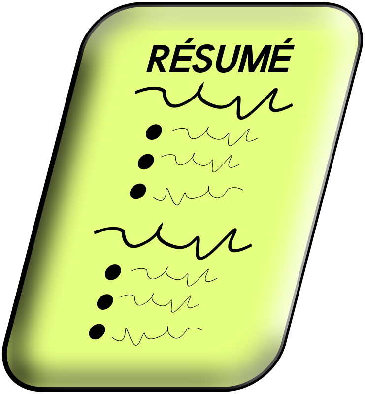 resume clipart