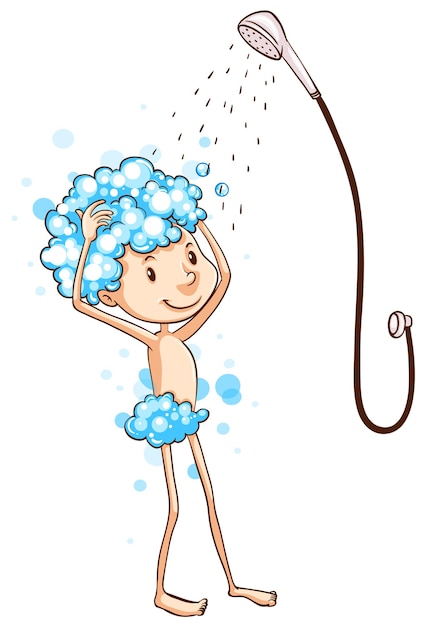 take a shower clipart
