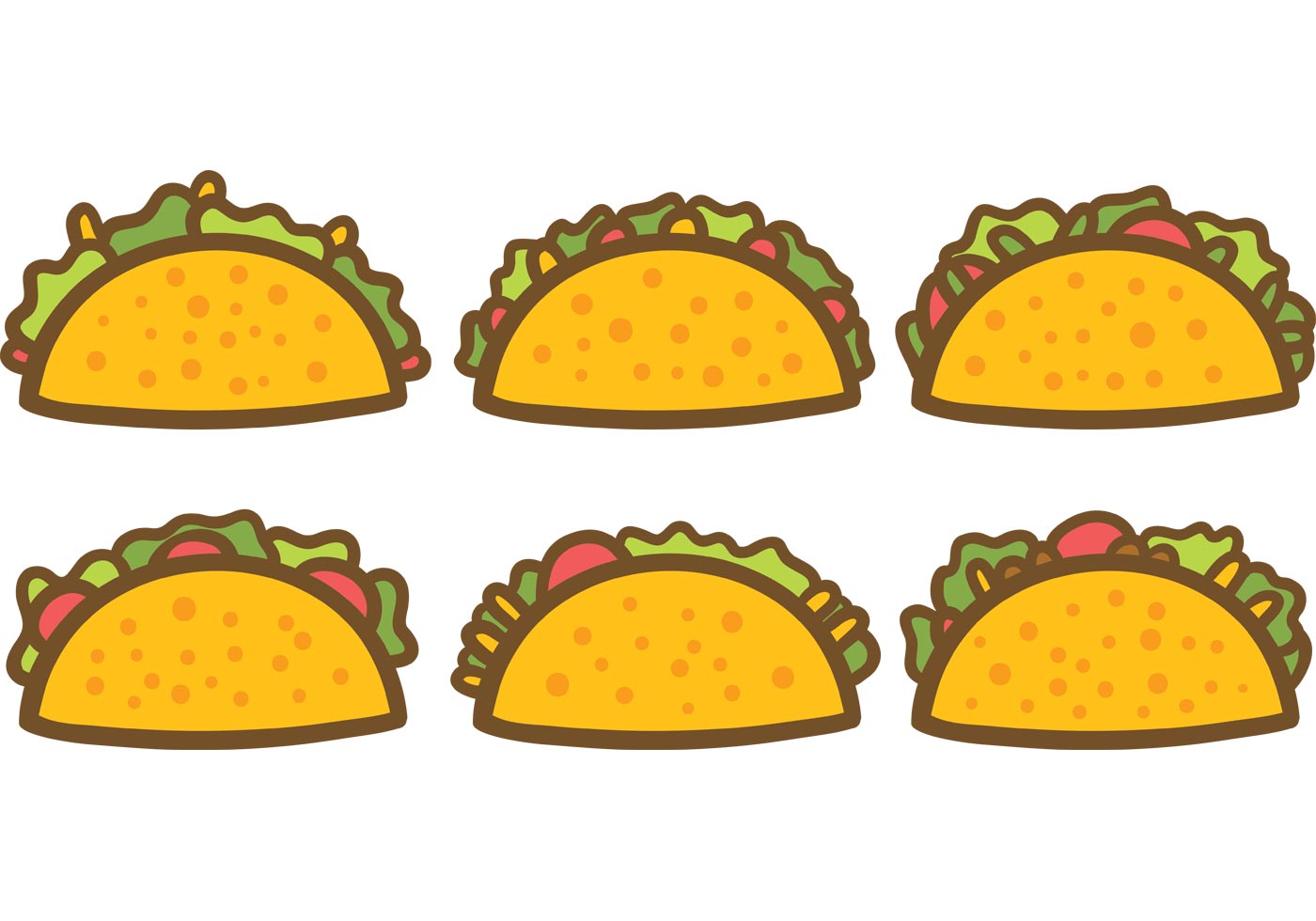 cute taco clipart