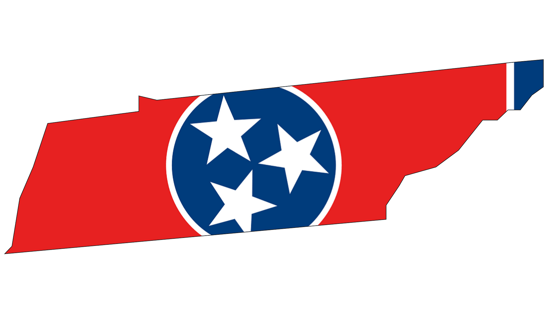 US state map. Tennessee outline symbol. Vector illustration Stock ...