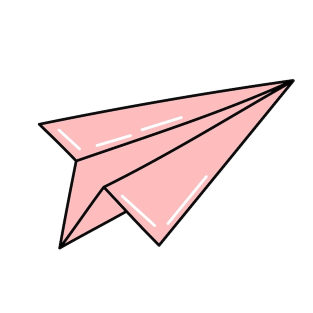 Paper Airplane Path | Great PowerPoint ClipArt for Presentations 