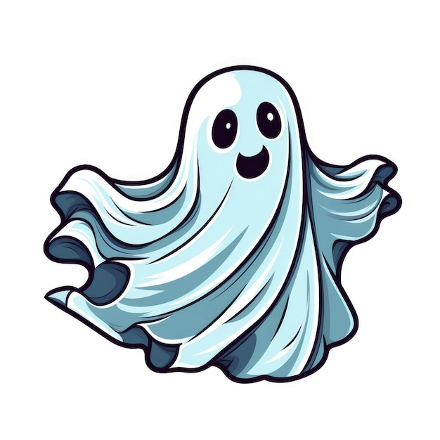 Cute Halloween Sheet Ghost Boy Girl Peace Hand Sign Svg Dxf Png - Clip ...