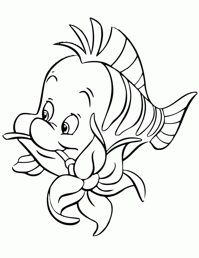 The Little Mermaid Flounder Animation Drawings Group of 4 Walt Disney,  1989.... Total 4 by Walt Disney Studios on artnet