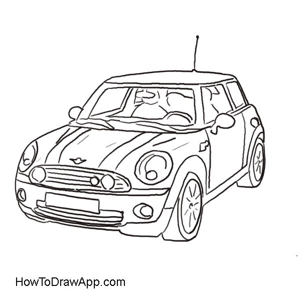 Free Mini Cooper Coloring Pages, Download Free Mini Cooper Coloring ...