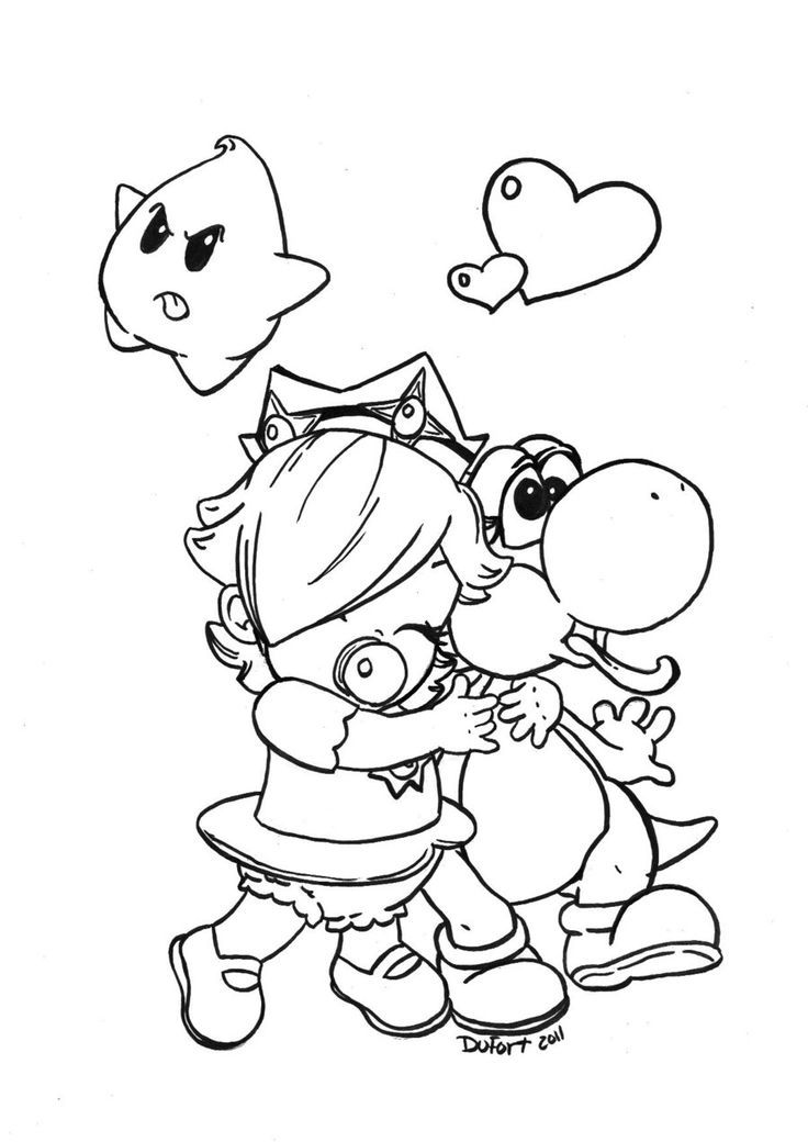 Baby Rosalina | Coloring Pages for Kids and for Adults
