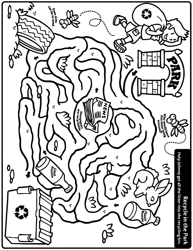 Recycle Coloring Pages