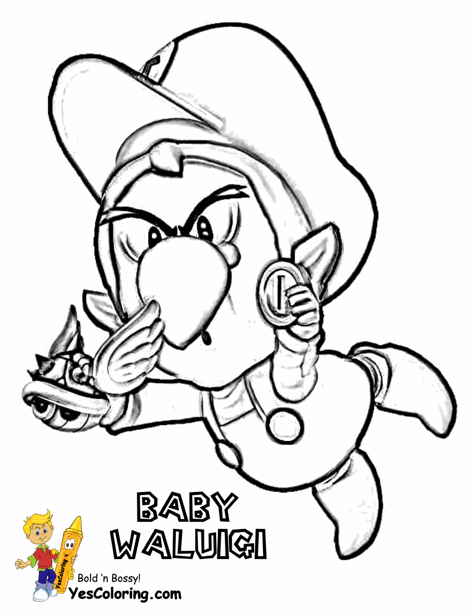 baby luigi coloring pages