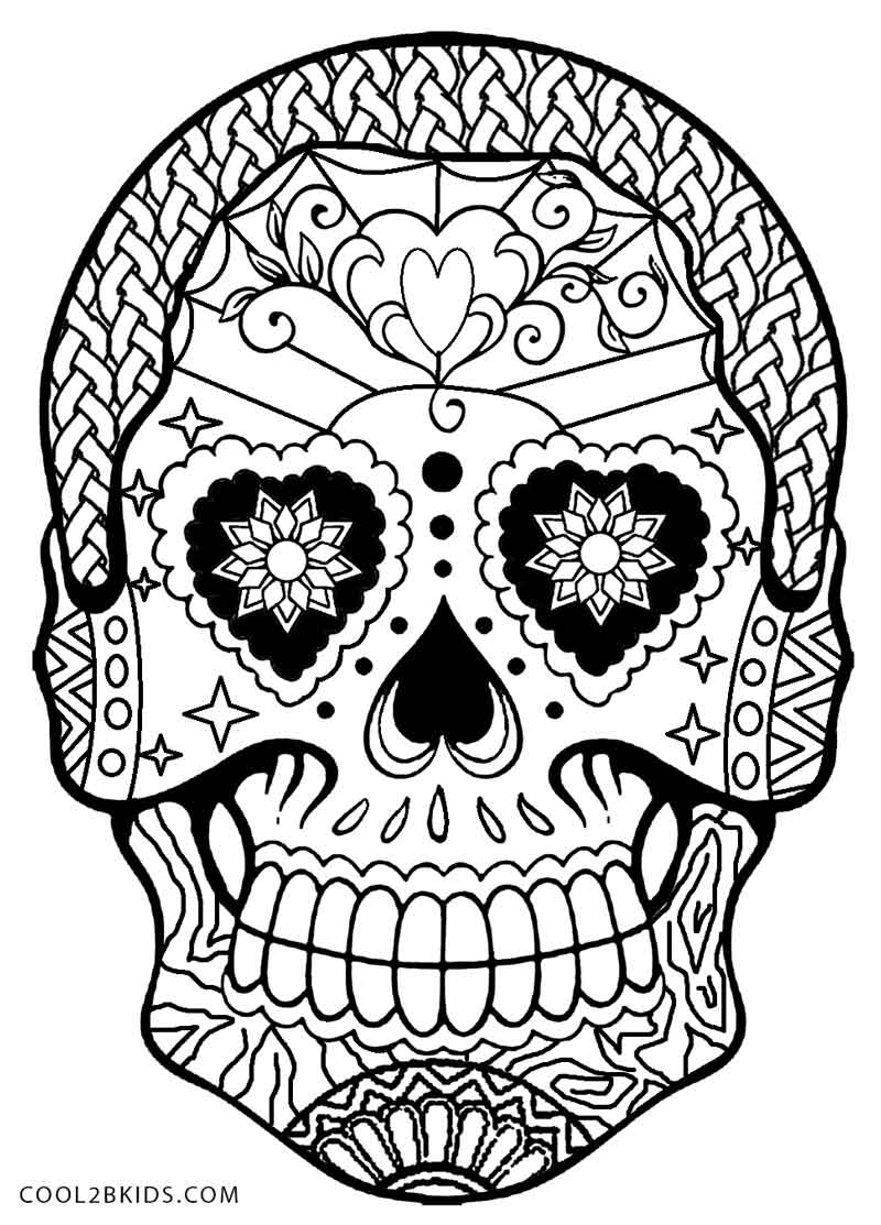 Day Of The Dead Drawing Examples