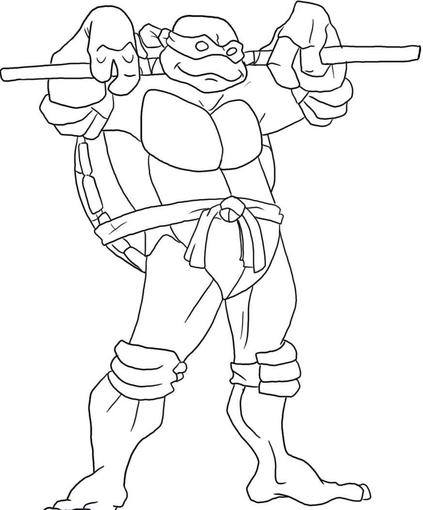 Ninja Turtles Donatello Coloring Pages