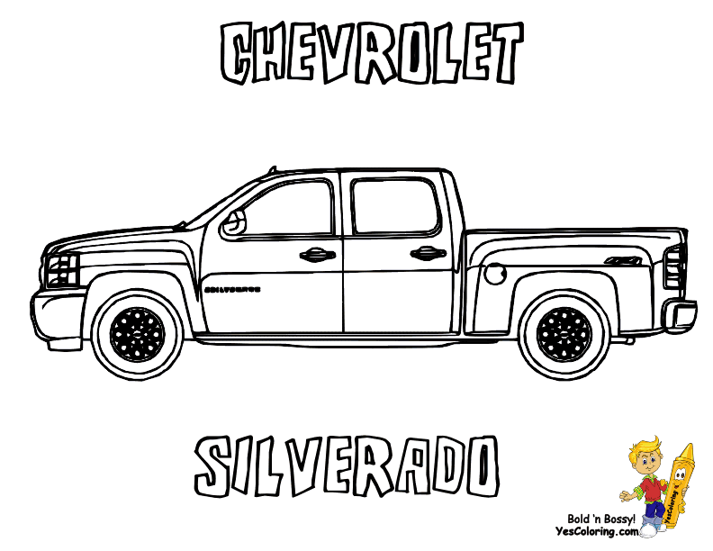 Пикап мальчиков. Chevrolet Silverado Coloring. Шевроле Сильверадо раскраска. Раскраски машины Шевроле Сильверадо. Раскраска Шевроле пикап.