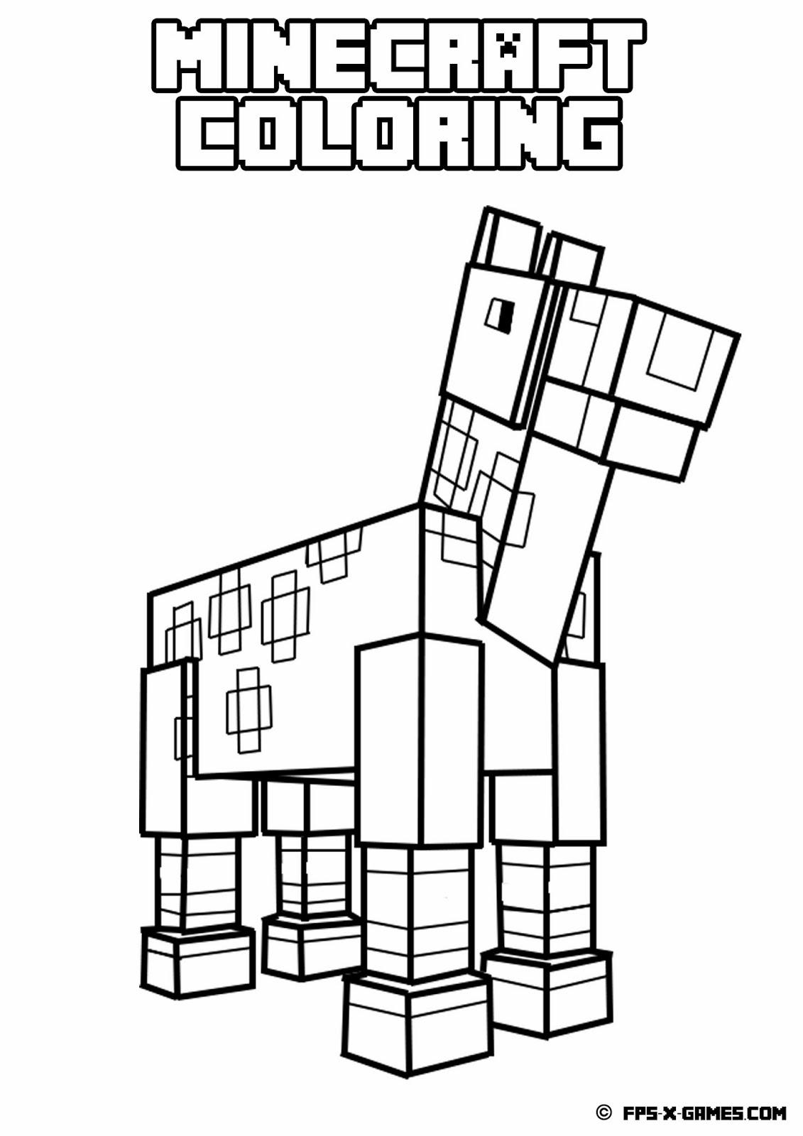 Free Printable Minecraft Coloring Pages Download Free Printable