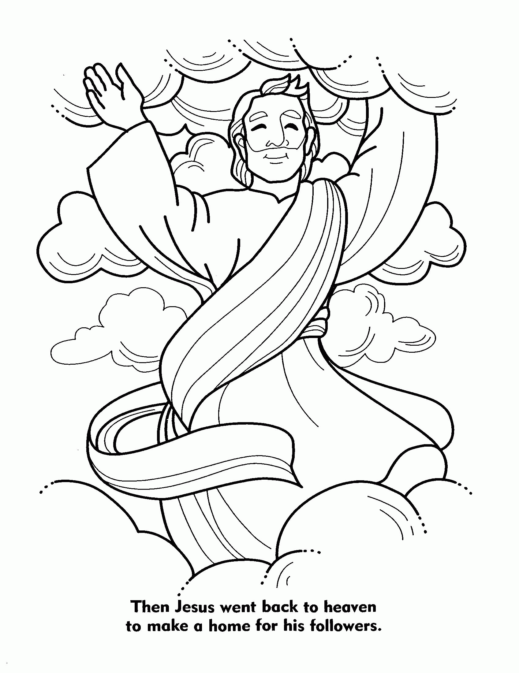 jesus christ coloring page - Clip Art Library
