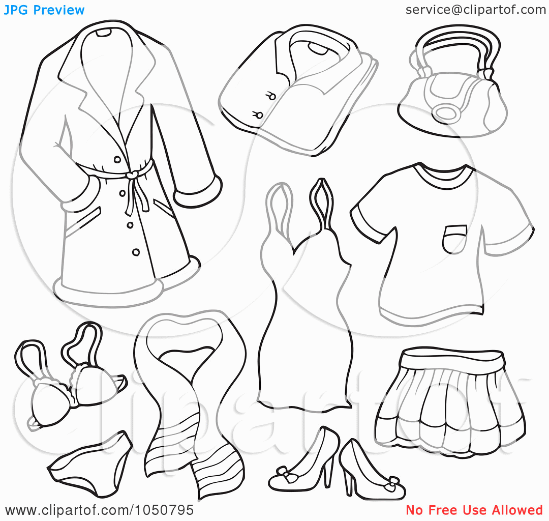 Clothes hotsell coloring sheets