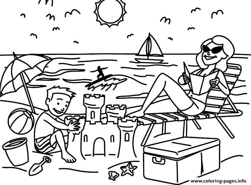 SUMMER Coloring pages