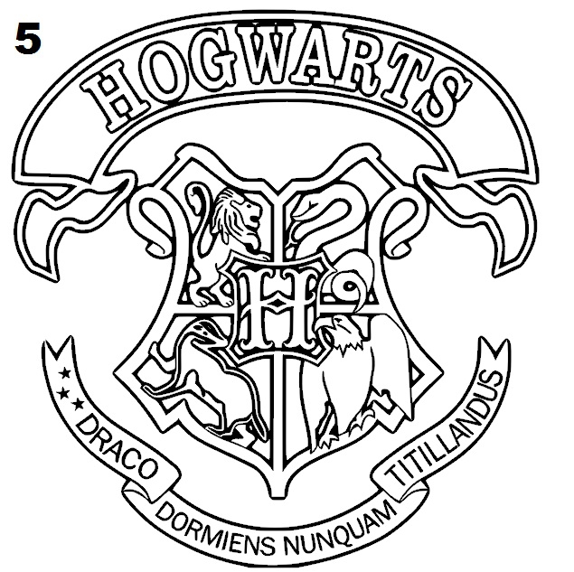 Harry Potter House Coloring Pages |Clipart Library
