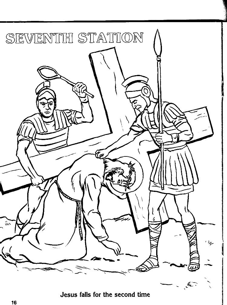 Stations of the Cross Coloring Pages - Drawn2BCreative