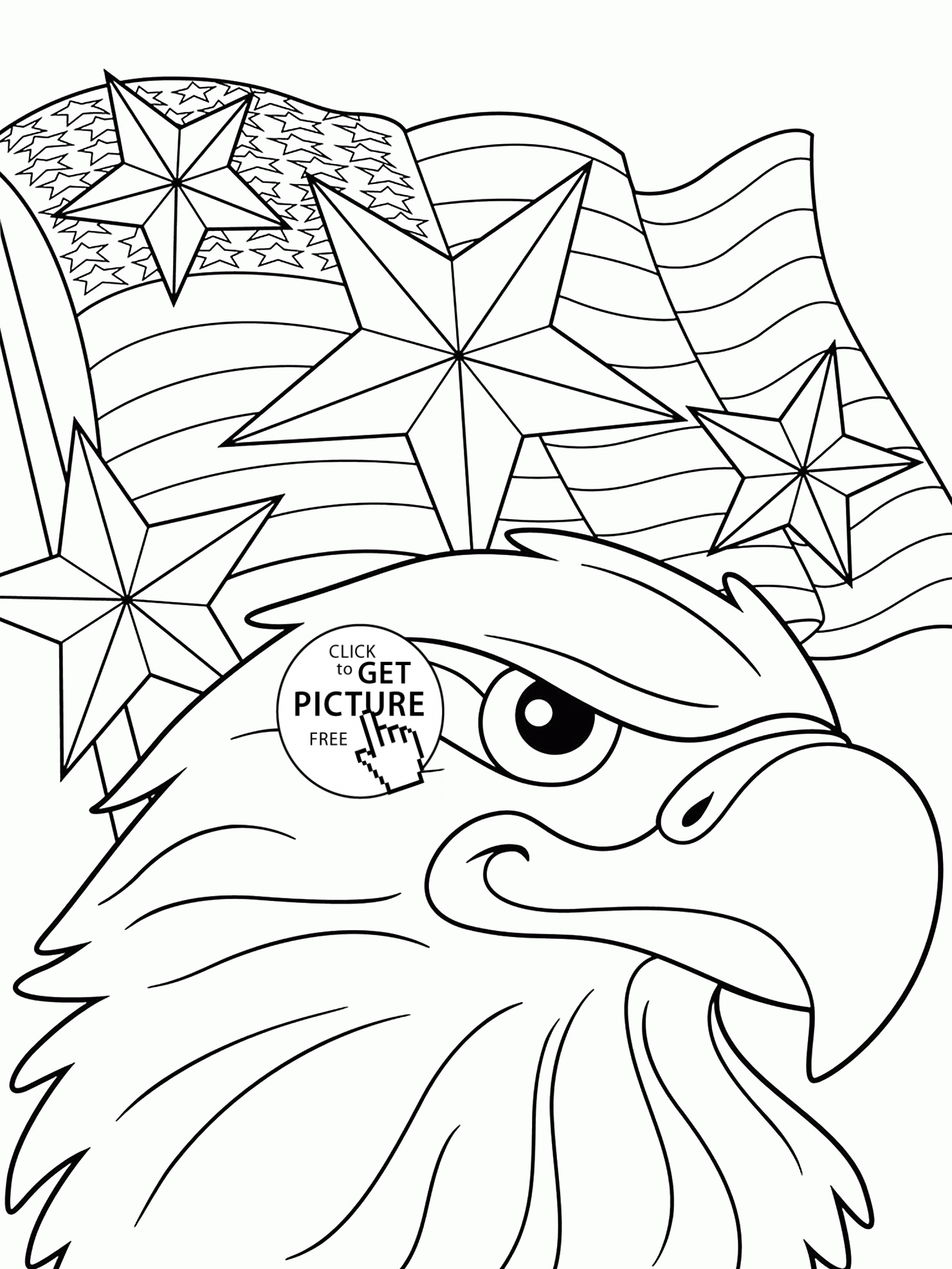 Independence Day America Coloring Page Clip Art Library