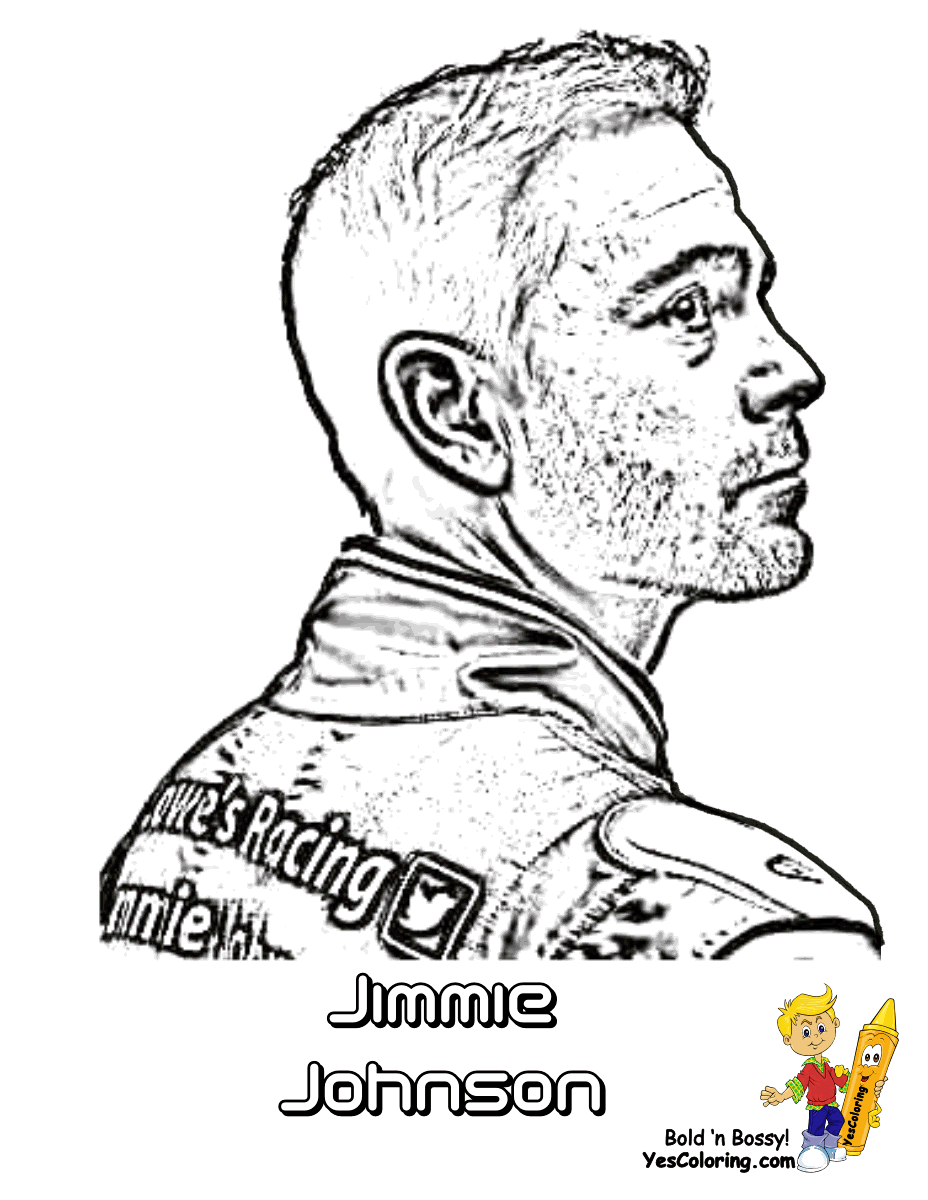 jimmie johnson nascar coloring pages - Clip Art Library