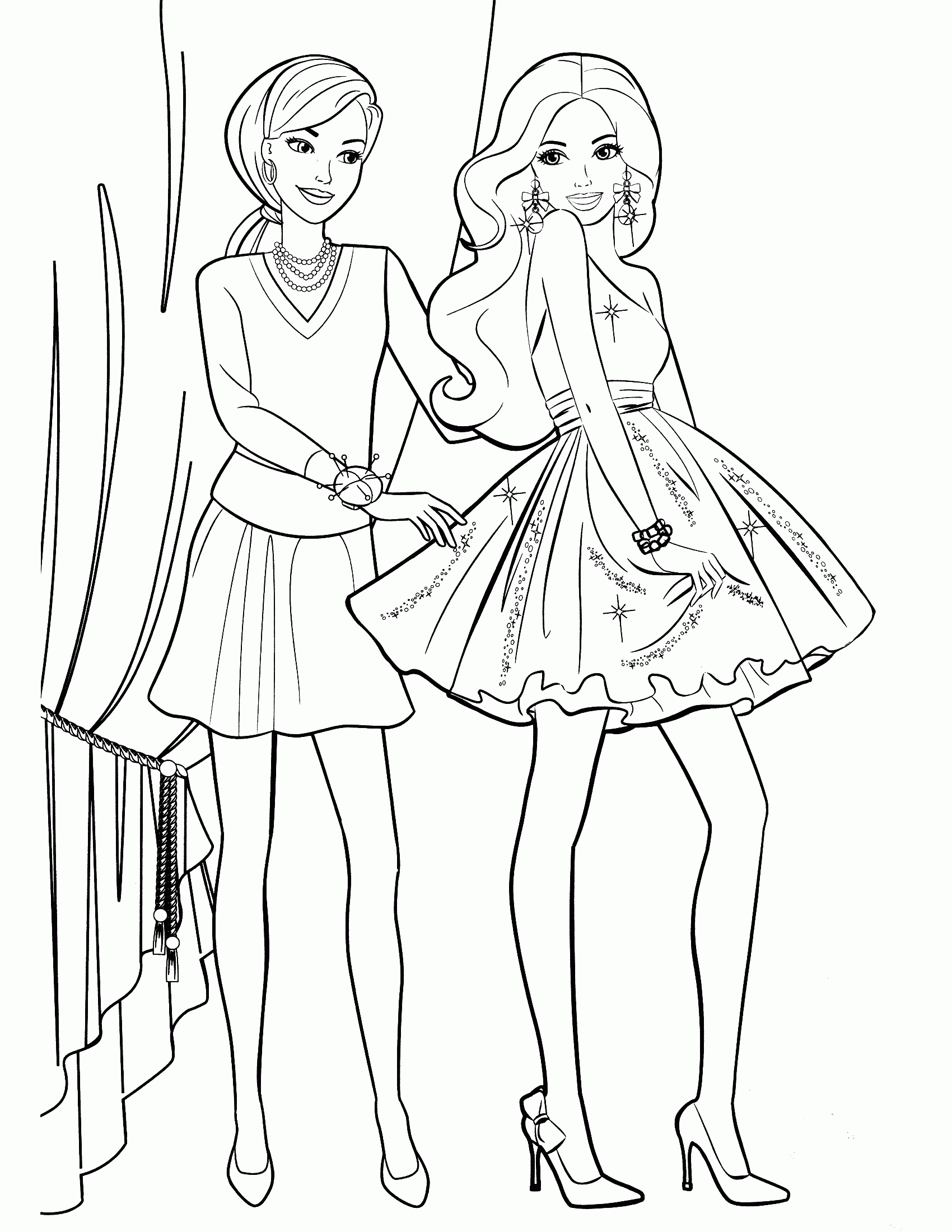 desenhos para colorir barbie  Barbie coloring, Barbie coloring pages,  Fashion design coloring book