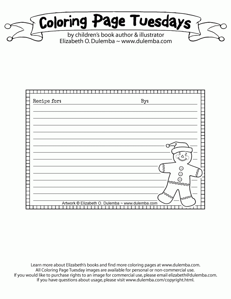 Christmas Card Coloring Pages Free