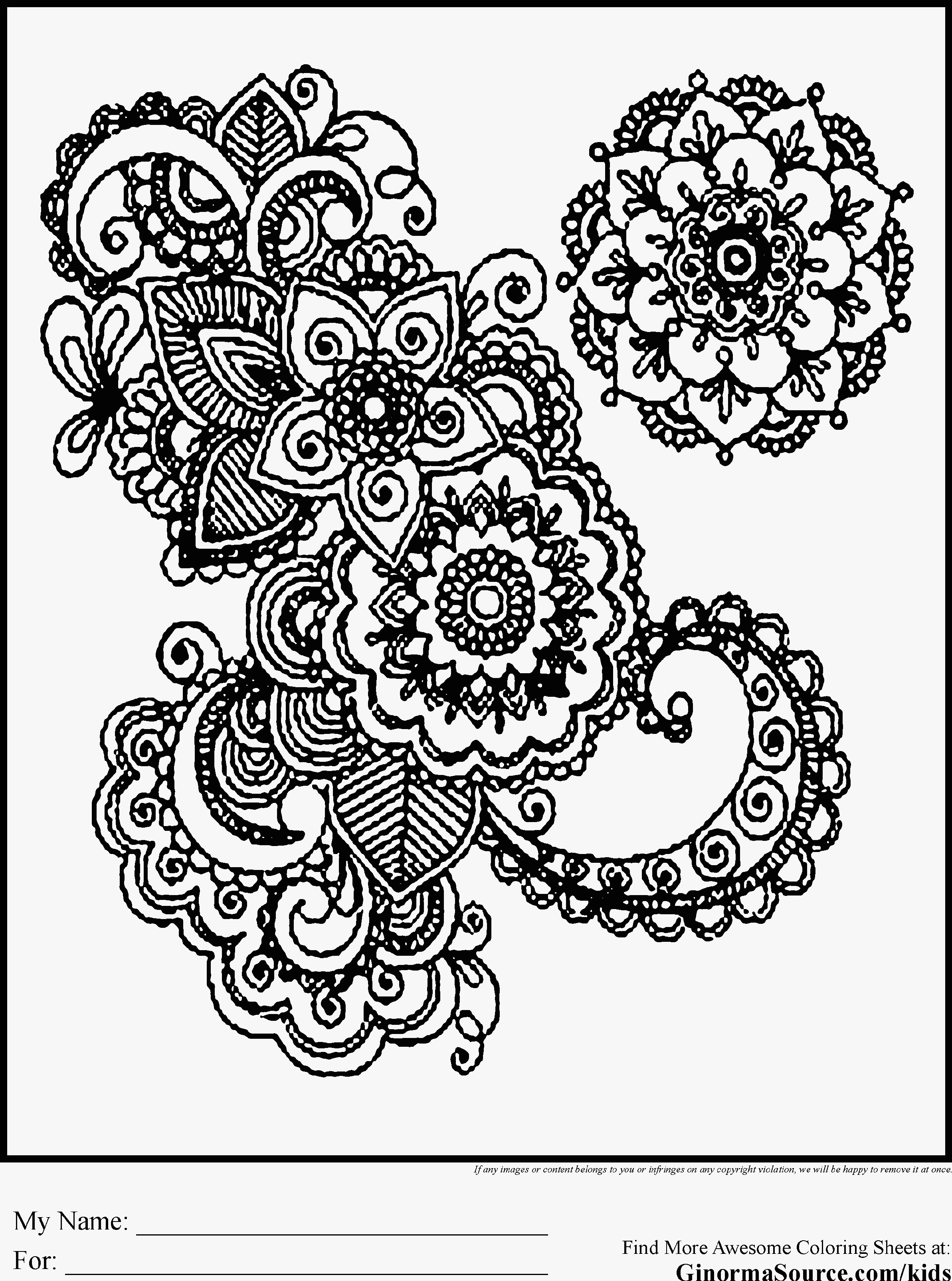 abstract adult coloring for page colouring sheets