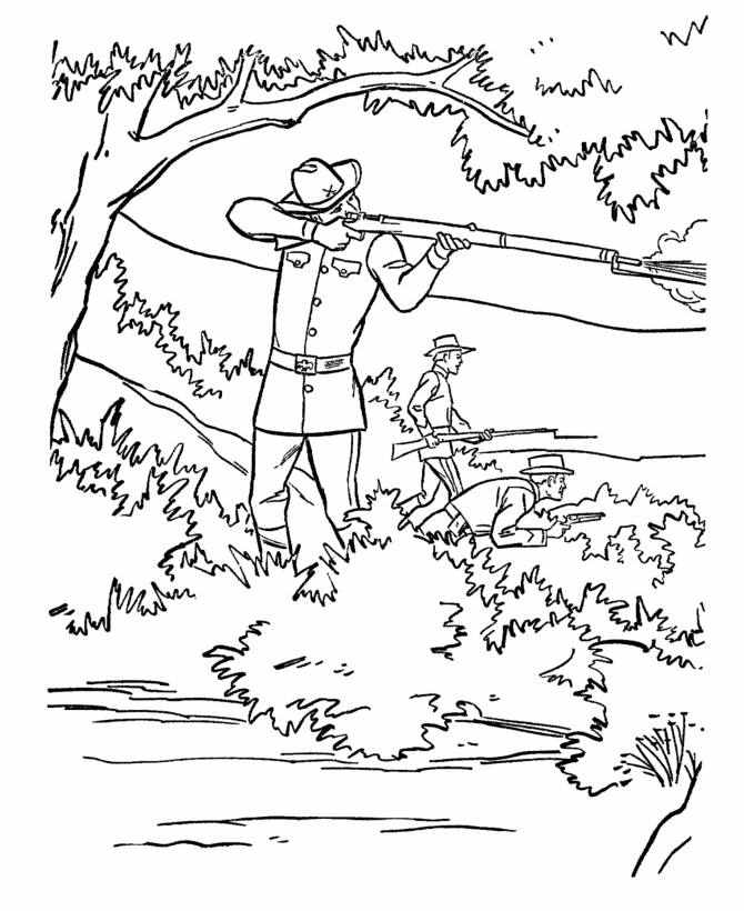 Civil War Coloring Pages Free Coloring Pages