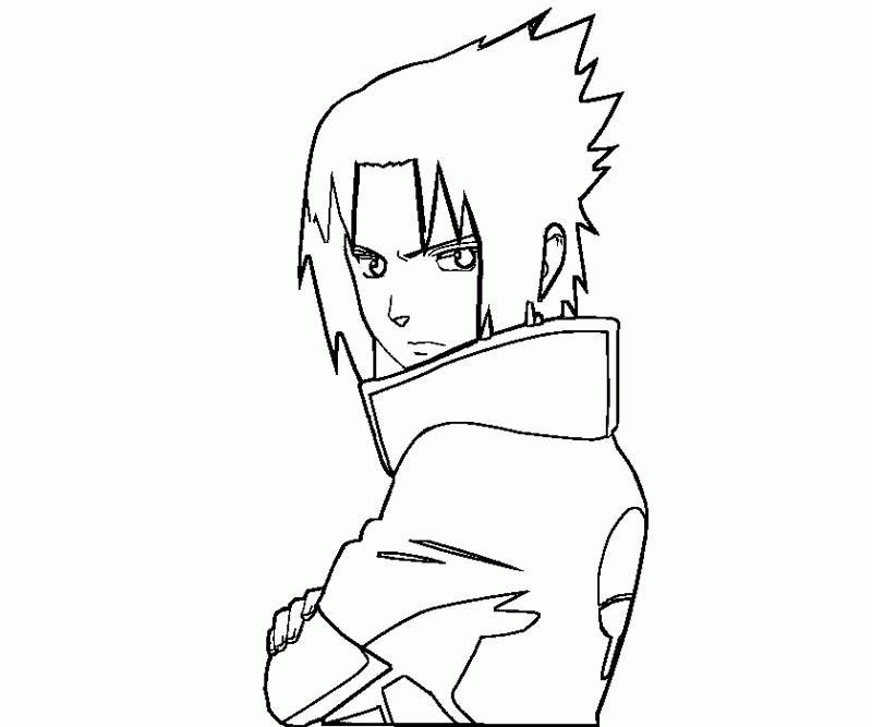 Sasuke para colorir - Desenhos Imprimir