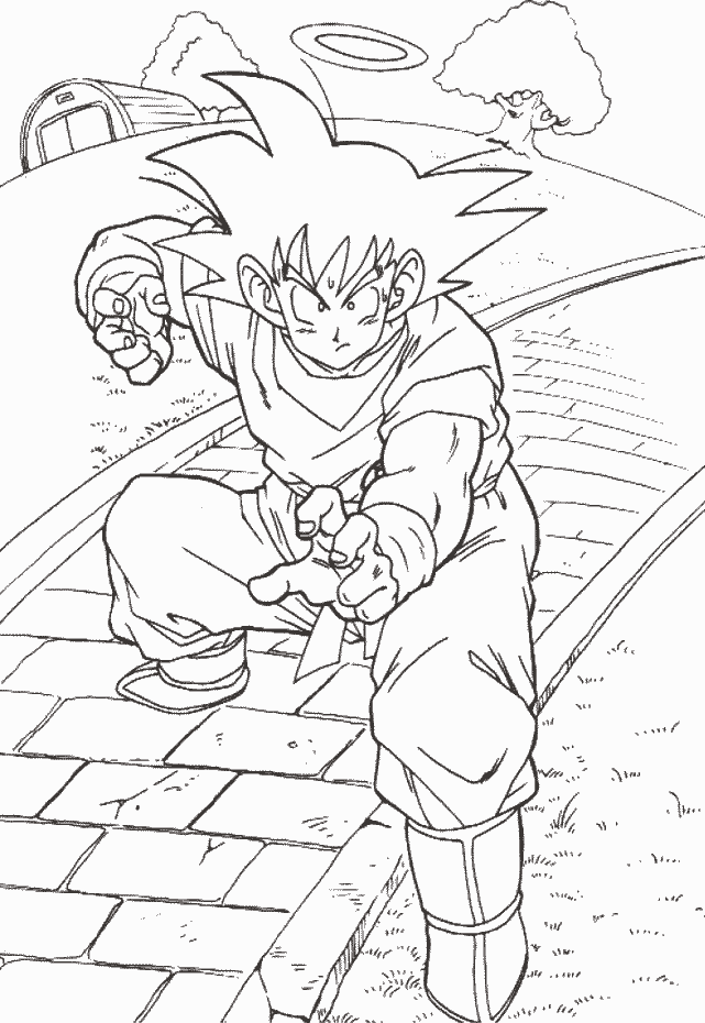 goku 26 Colouring Pages