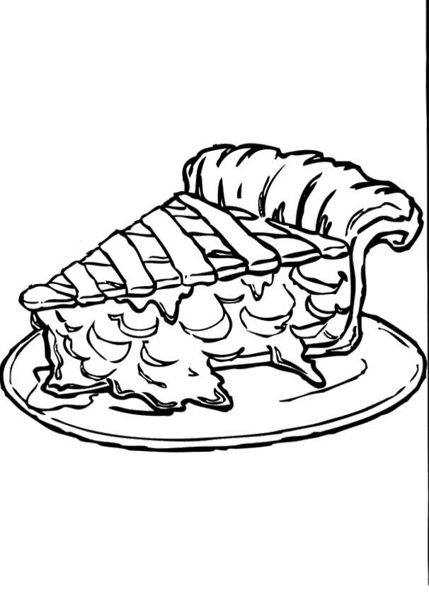 Apple Pie Coloring Pages - Food Coloring Pages : Coloring Pages