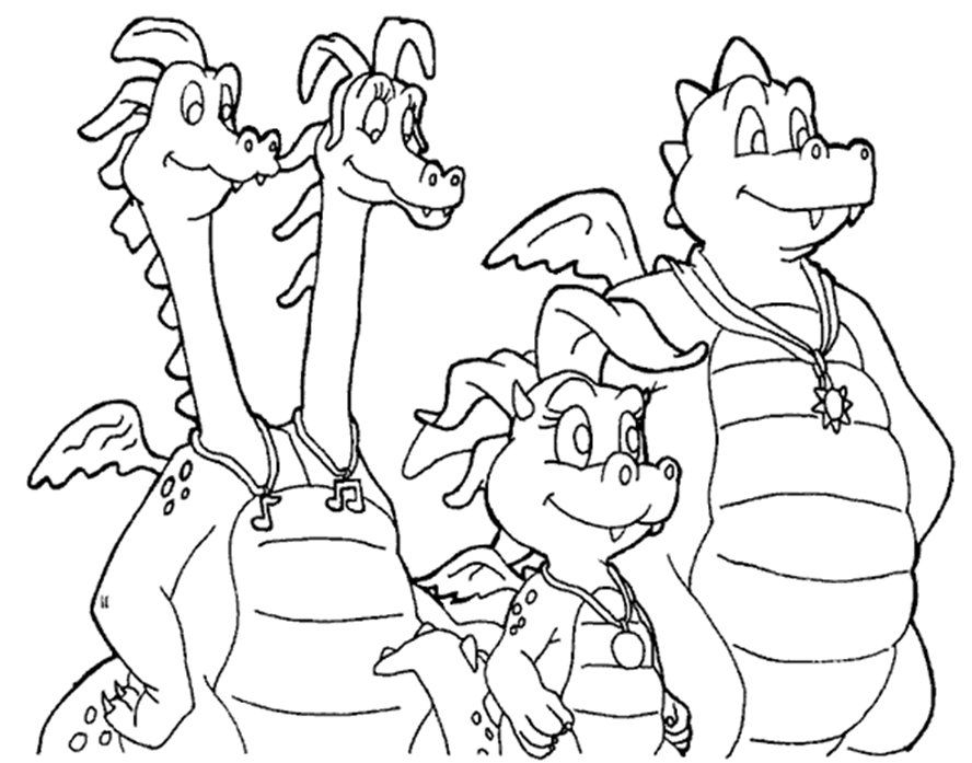 Dragon Tales Coloring Pages 