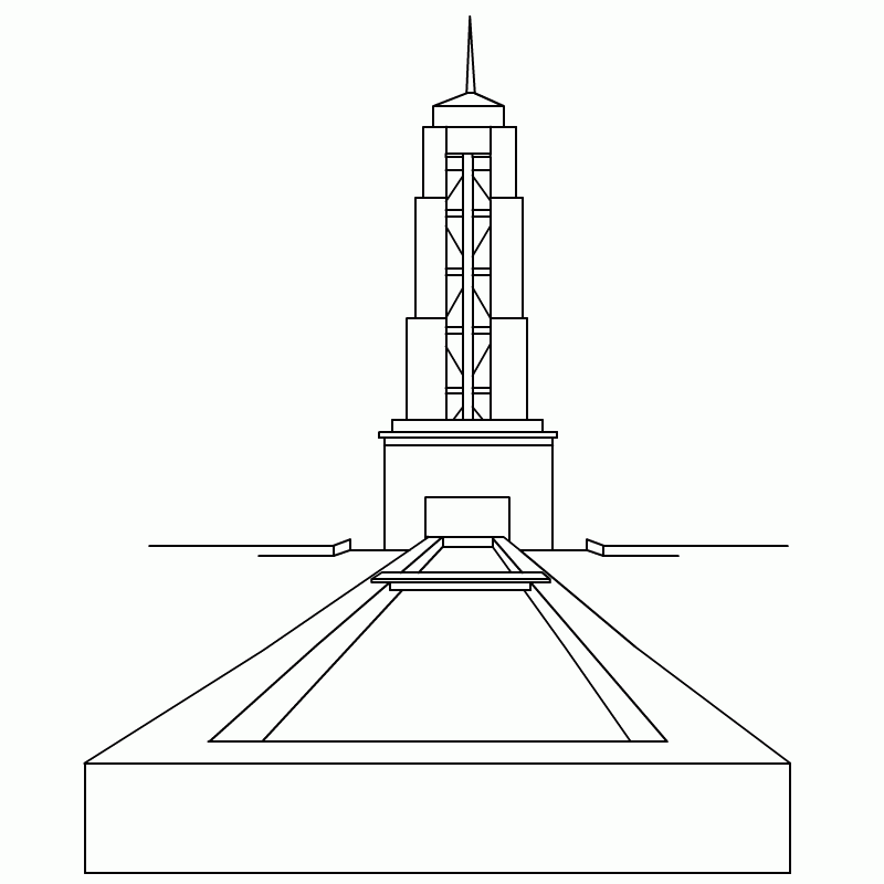 Salt Lake Temple Coloring Page