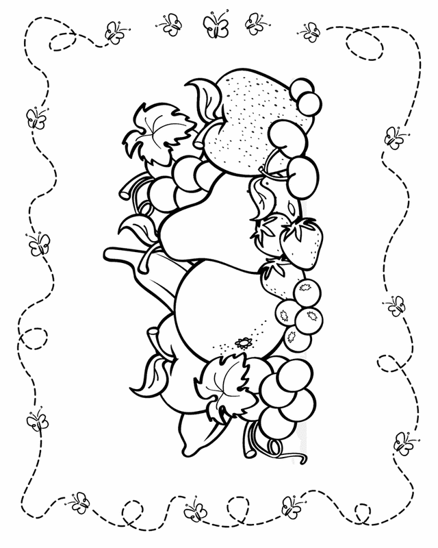 Fruit | Free Printable Coloring Pages