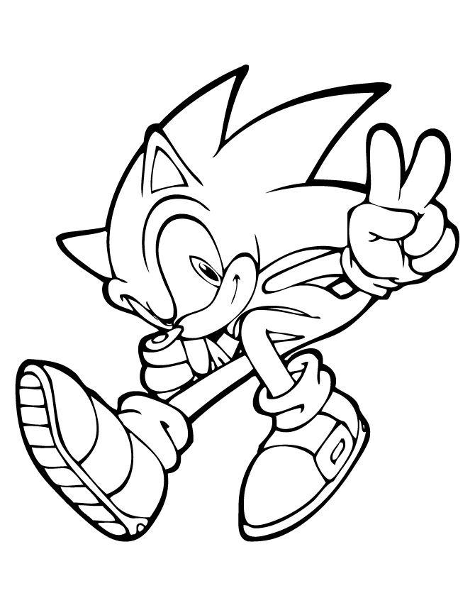 Free Printable Sonic The Hedgehog Coloring Pages For Kids