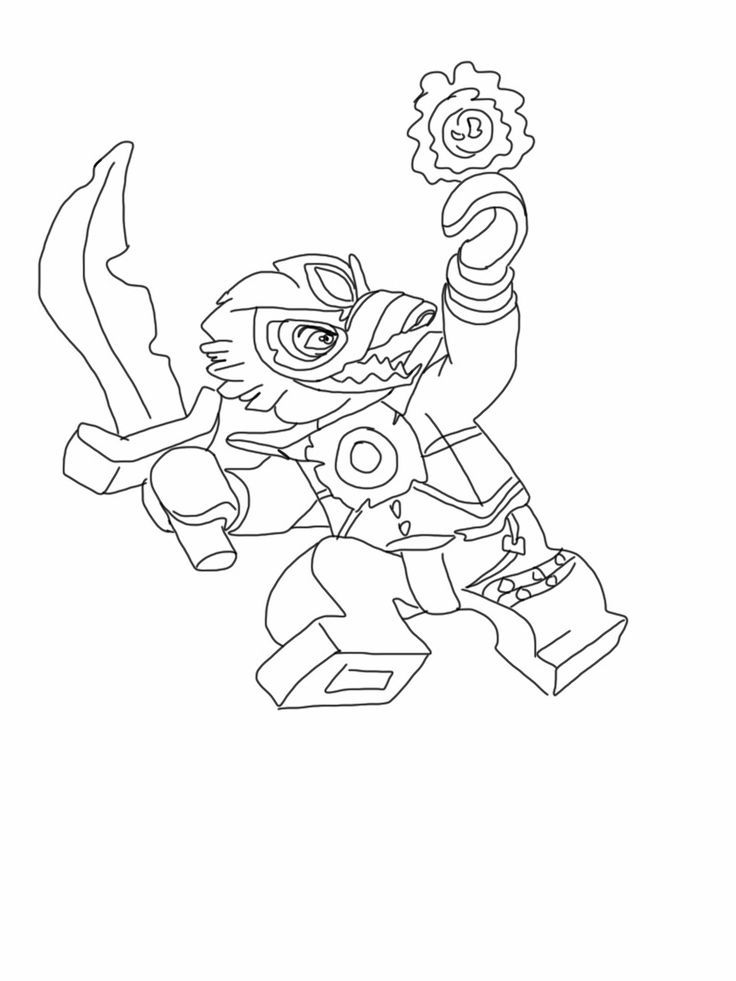 Lego Chima Coloring Page, Raven