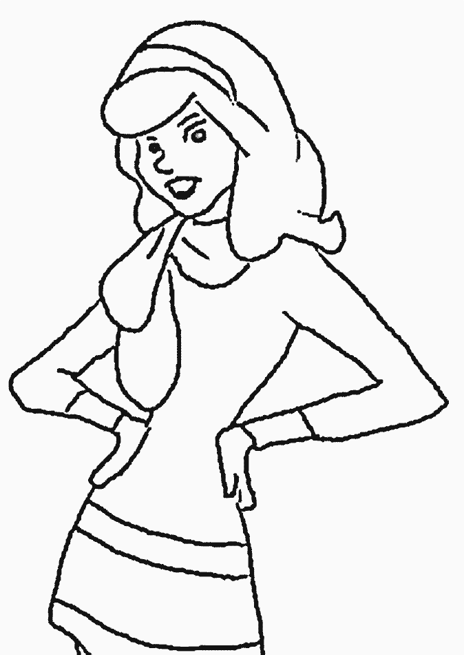 Scooby Doo Daphne Coloring Pages Images  Pictures 