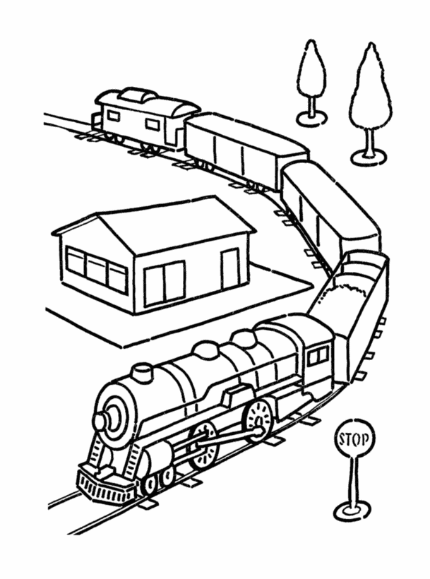 Train Coloring Pages and Book | Unique Coloring Pages